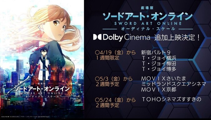 最新情報 - 劇場版 ソードアート・オンライン -オーディナル・スケール